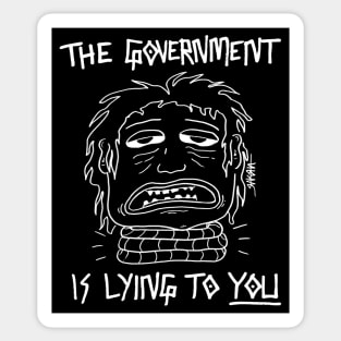 The Govt Is Lying To You (Dark Colors) Sticker